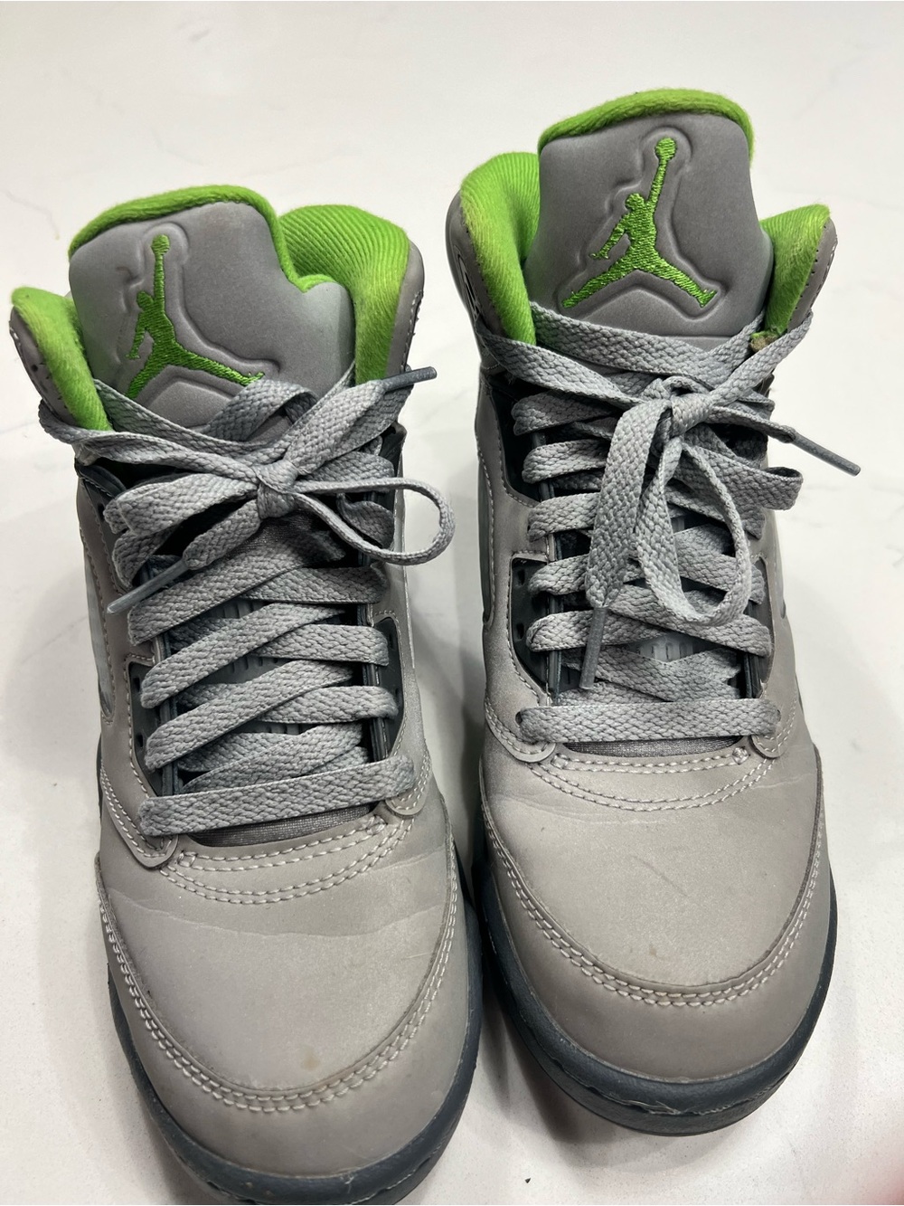 Jordan Kids Sneakers - Gray & Lime